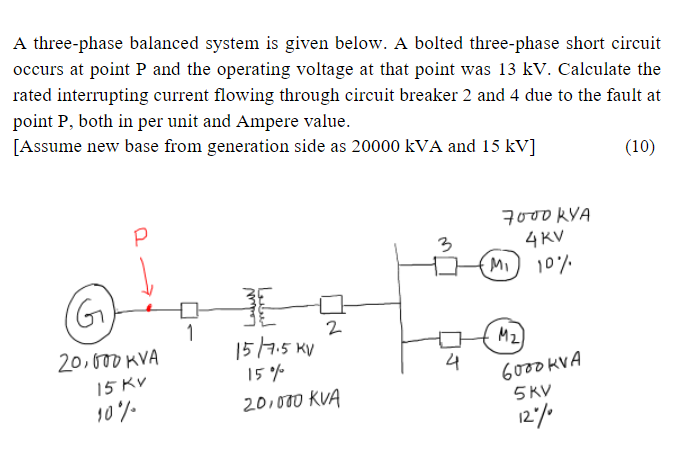 Solved A Three-phase Balanced System Is Given Below. A | Chegg.com