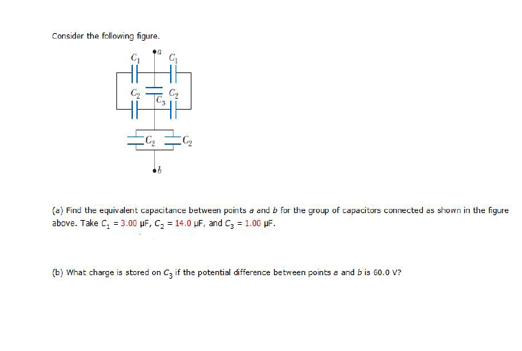 Solved Consider the following figure. 1 C2 C C2 (a) Find the | Chegg.com
