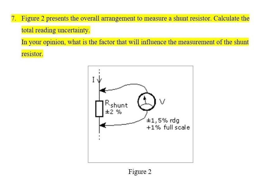 Solved 7 Figure 2 Presents The Overall Arrangement To Chegg Com