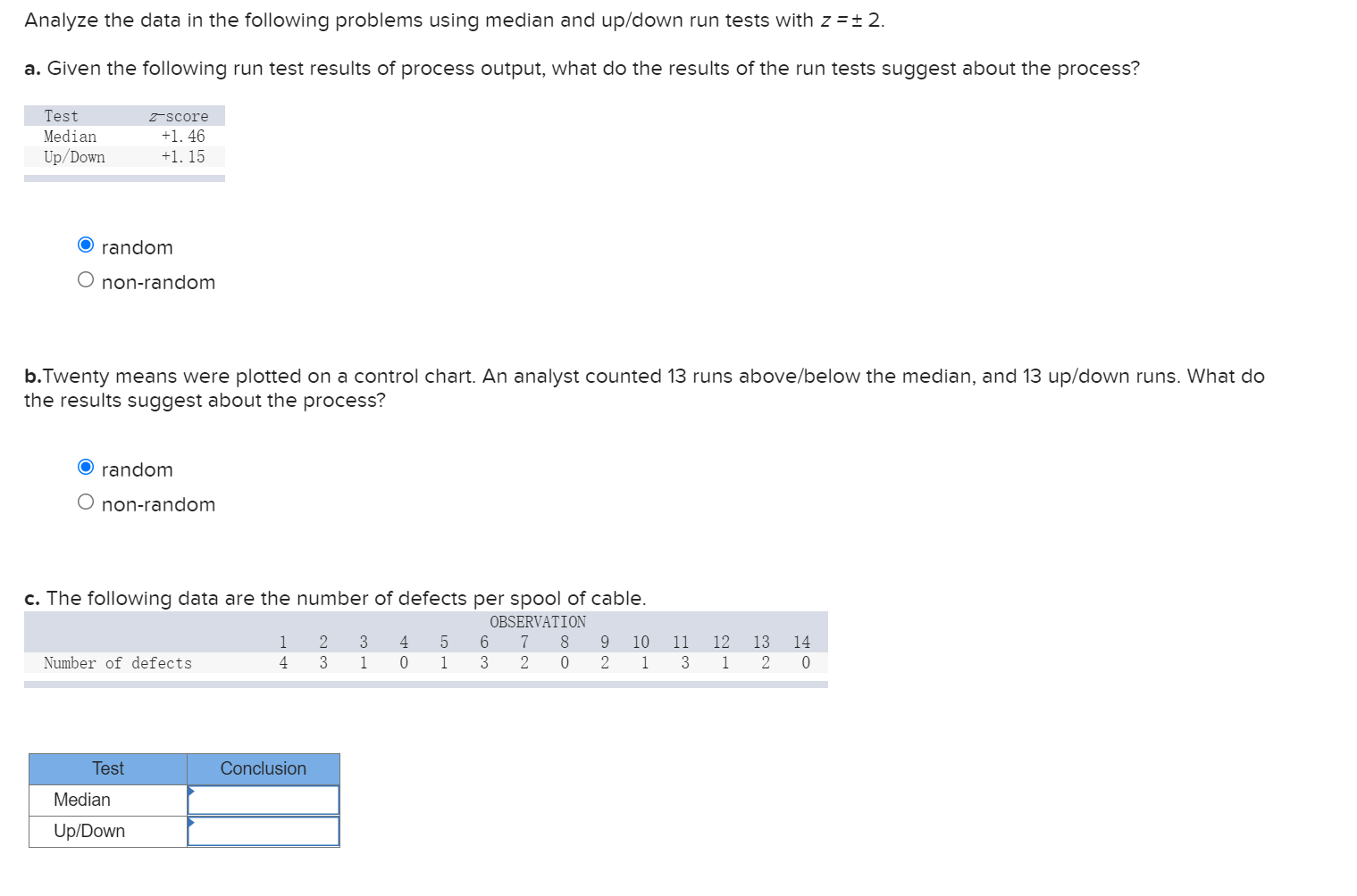 Solved Analyze the data in the following problems using | Chegg.com