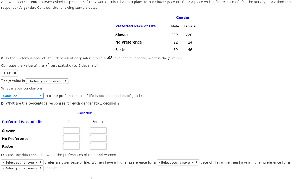 Solved A Pew Research Center Survey Asked Respondents If | Chegg.com