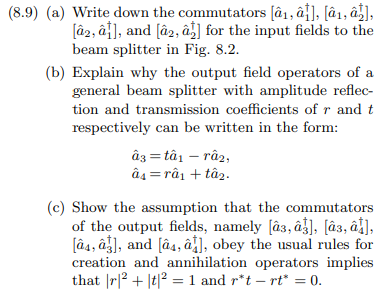 a) Write down the commutators [a^1,a^1†],[a^1,a^2†], | Chegg.com
