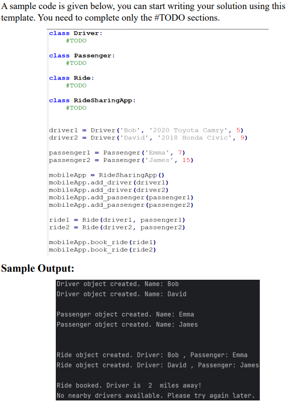 Solved Δ Simnla Rida Sharina SvatamA sample code is given | Chegg.com