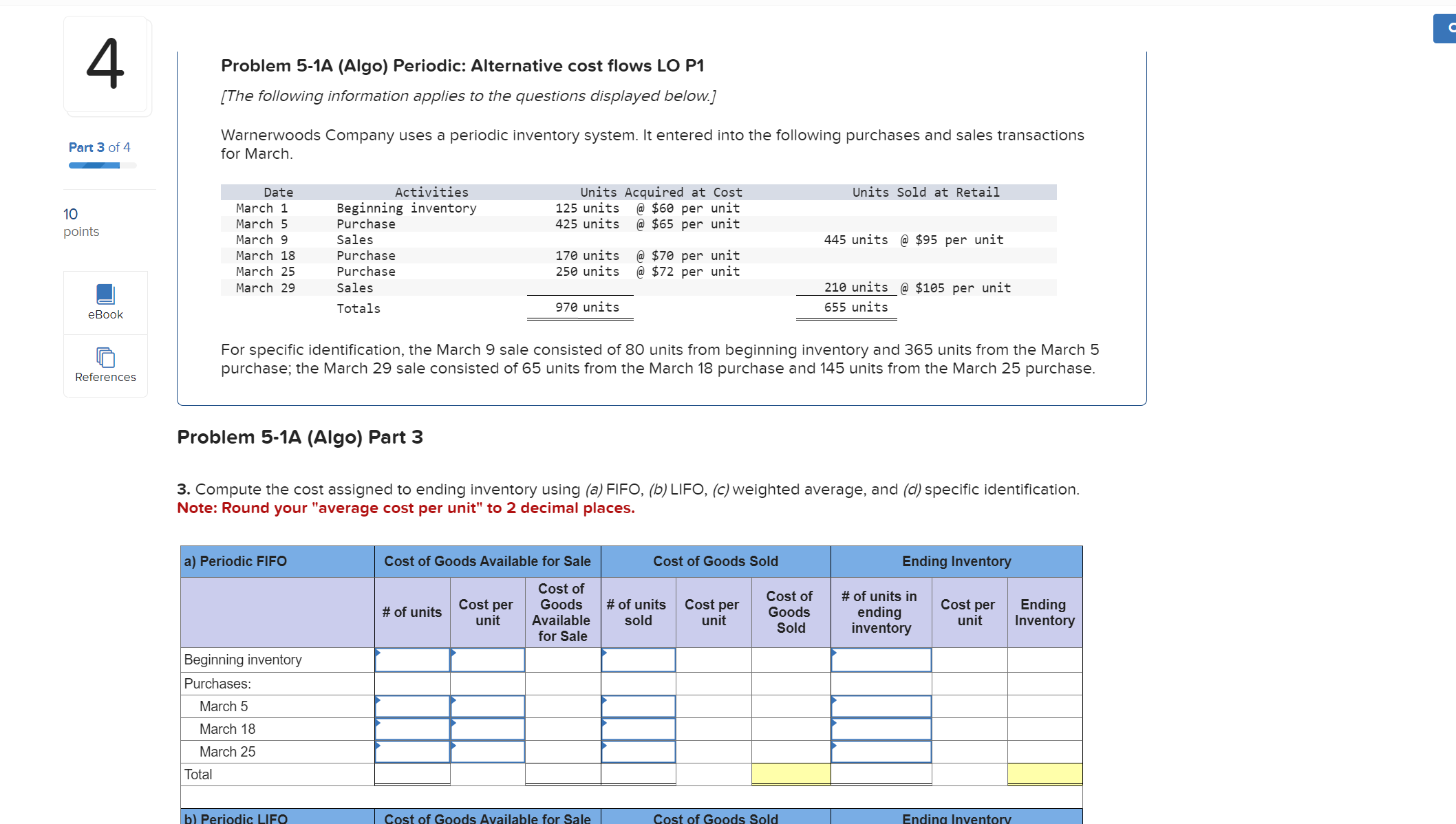 Solved Problem 5-1A (Algo) Periodic: Alternative Cost Flows | Chegg.com