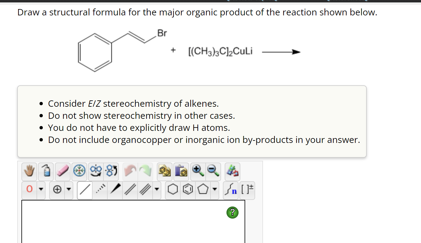Solved Draw a structural formula for the major organic | Chegg.com