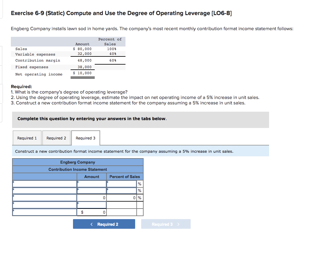 Solved Exercise 6-9 (Static) Compute and Use the Degree of | Chegg.com