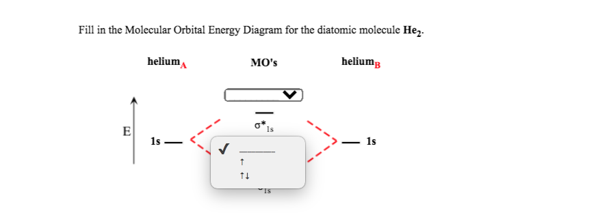 Solved Fill in the Molecular Orbital Energy Diagram for the | Chegg.com