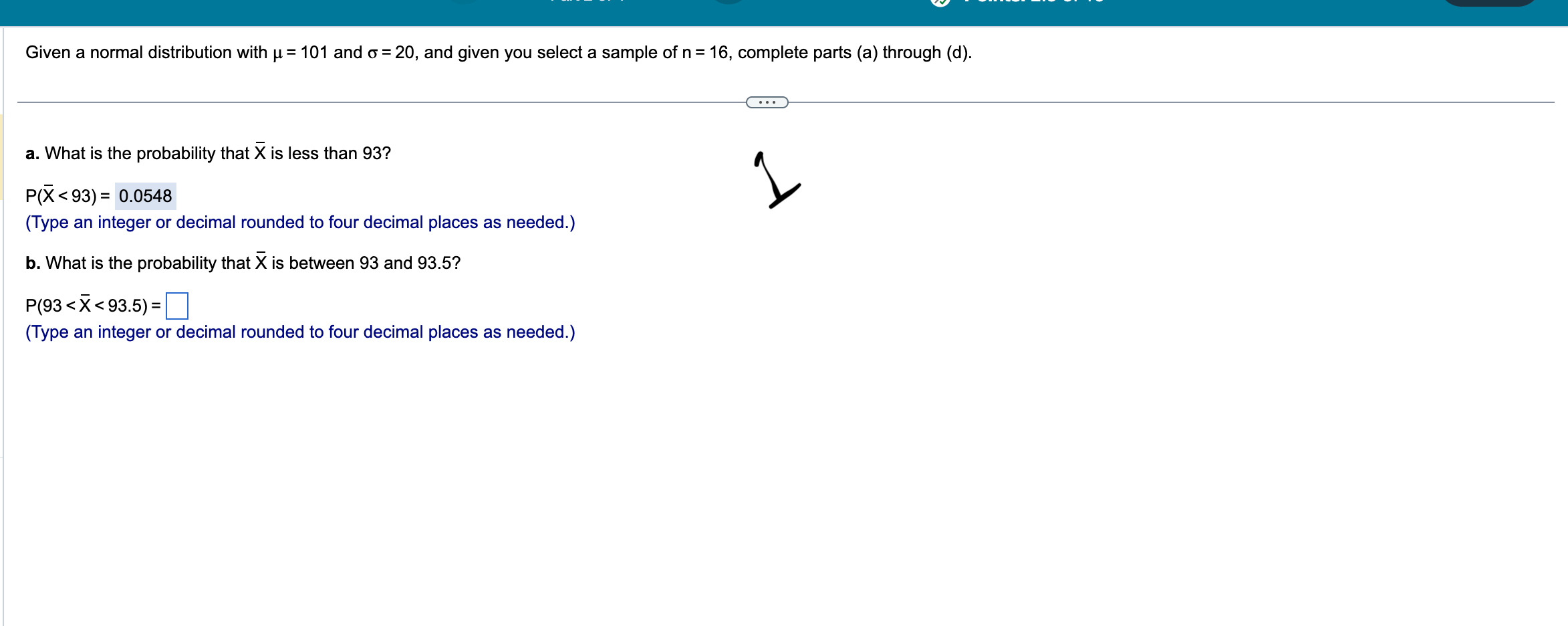 Solved Complete Parts (a) Through (d) Below. A. What Is The | Chegg.com