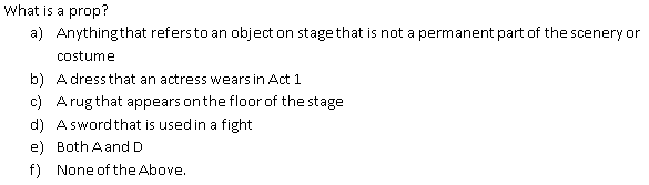 Solved What Is A Prop? A) Anything That Refers To An Object | Chegg.com