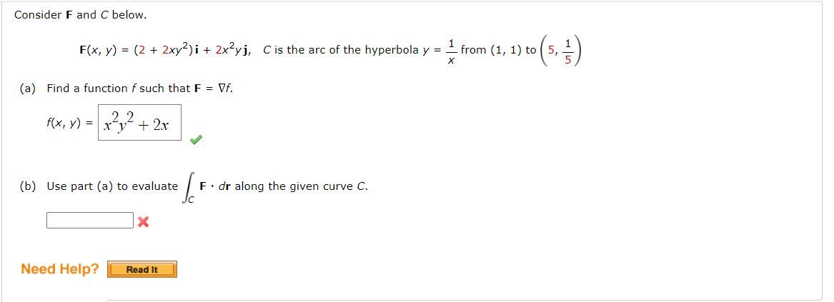 Solved Consider F and C below. F(x,y)=(2+2xy2)i+2x2yj,C is | Chegg.com