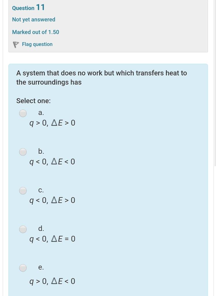 Solved Question 11 Not Yet Answered Marked Out Of 1 50 Fl Chegg Com