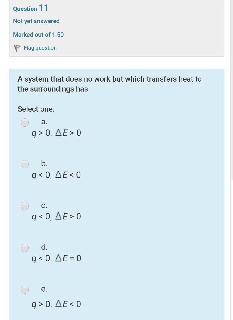 Solved Question 11 Not Yet Answered Marked Out Of 1 50 Fl Chegg Com