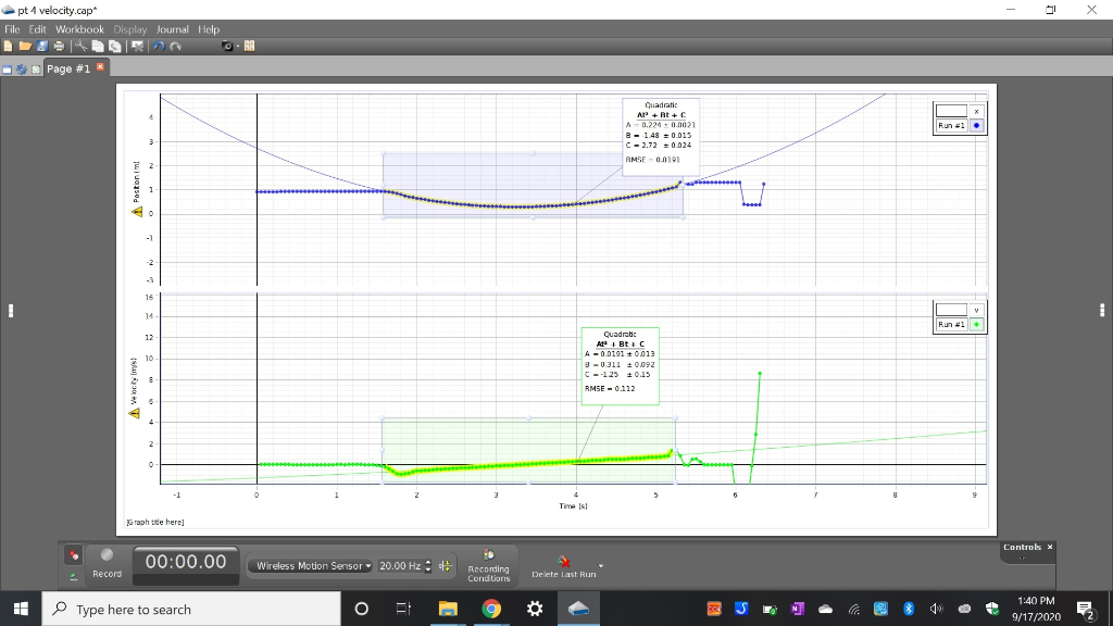 Solved This image shows a position vs time graph and | Chegg.com