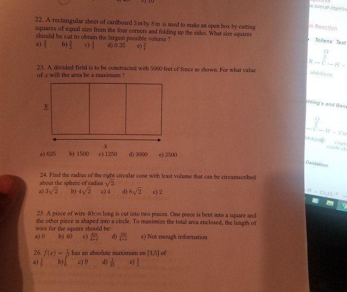 Solved U Iu E Overall Object In Reaction 22 A Rectangular Chegg Com