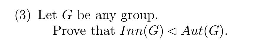 Solved (3) Let G be any group. Prove that Inn(G) Aut(G). | Chegg.com