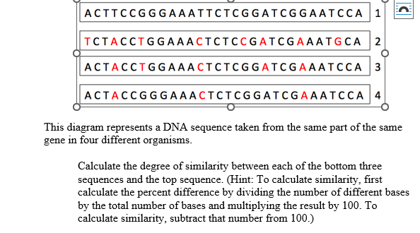 Solved This diagram represents a DNA sequence taken from the | Chegg.com