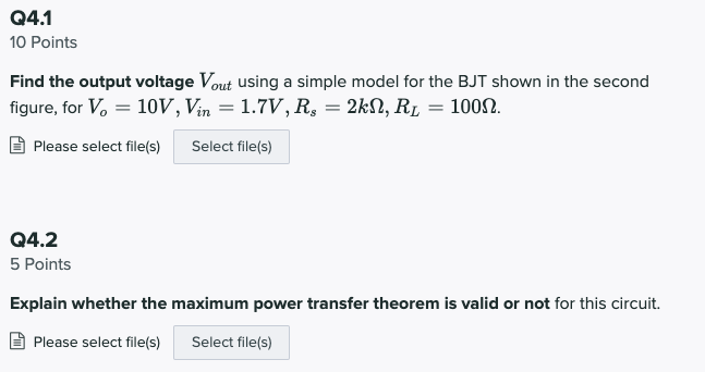 Solved The figure below shows a bipolar junction transistor | Chegg.com