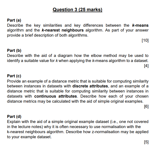 Solved Part (a) Describe The Key Similarities And Key | Chegg.com