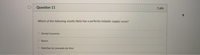 Solved D Question 11 1 pts Which of the following mostly | Chegg.com