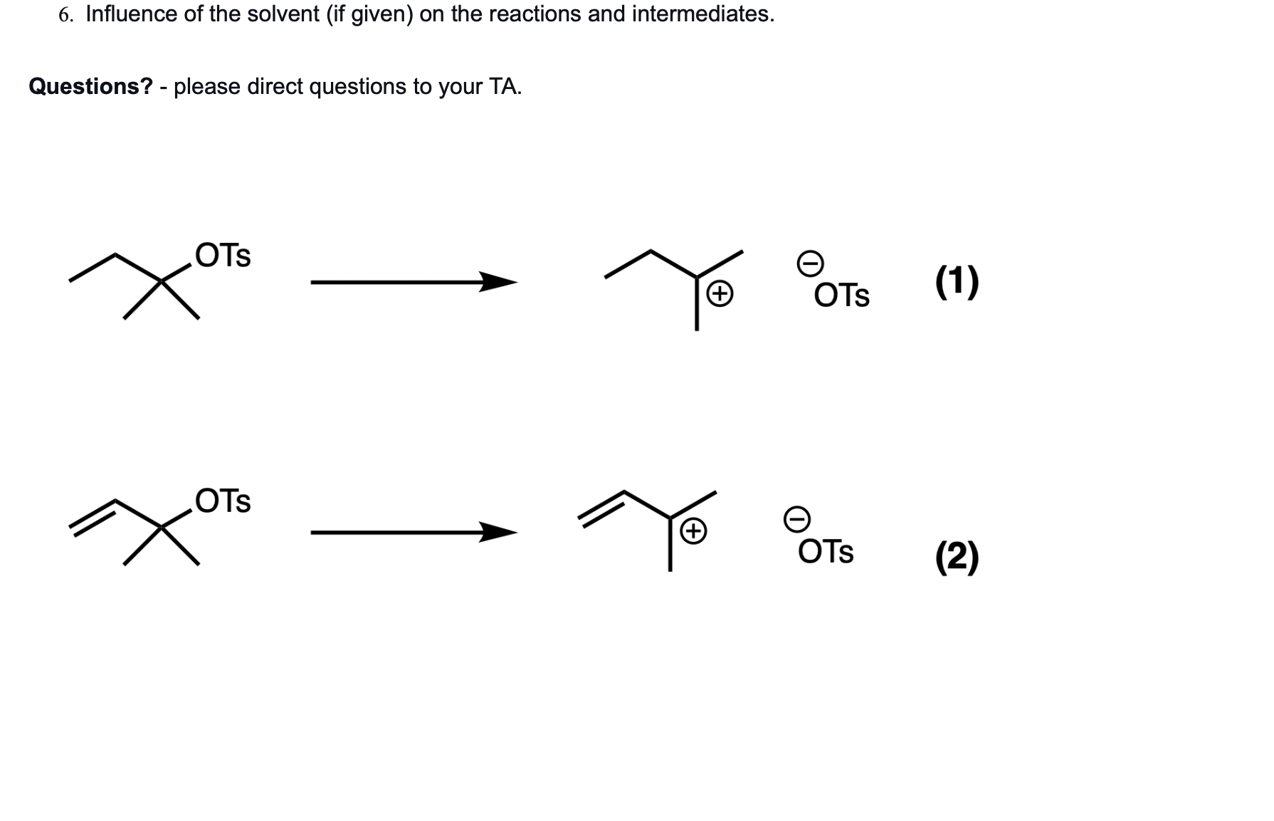 Solved Of The Two Unimolecular Reactions Shown, Decide Which | Chegg.com