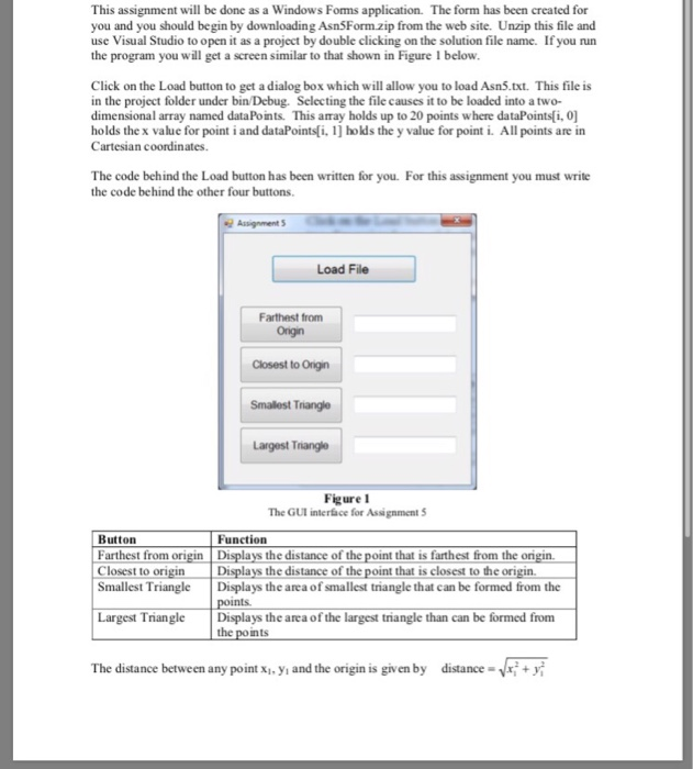 This assignment will be done as a Windows Forms | Chegg.com