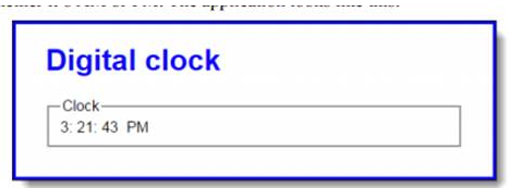Solved Javascript- display should use a 12-hour clock and | Chegg.com