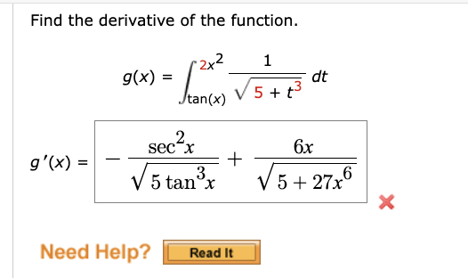 Solved Find the derivative of the function. | Chegg.com