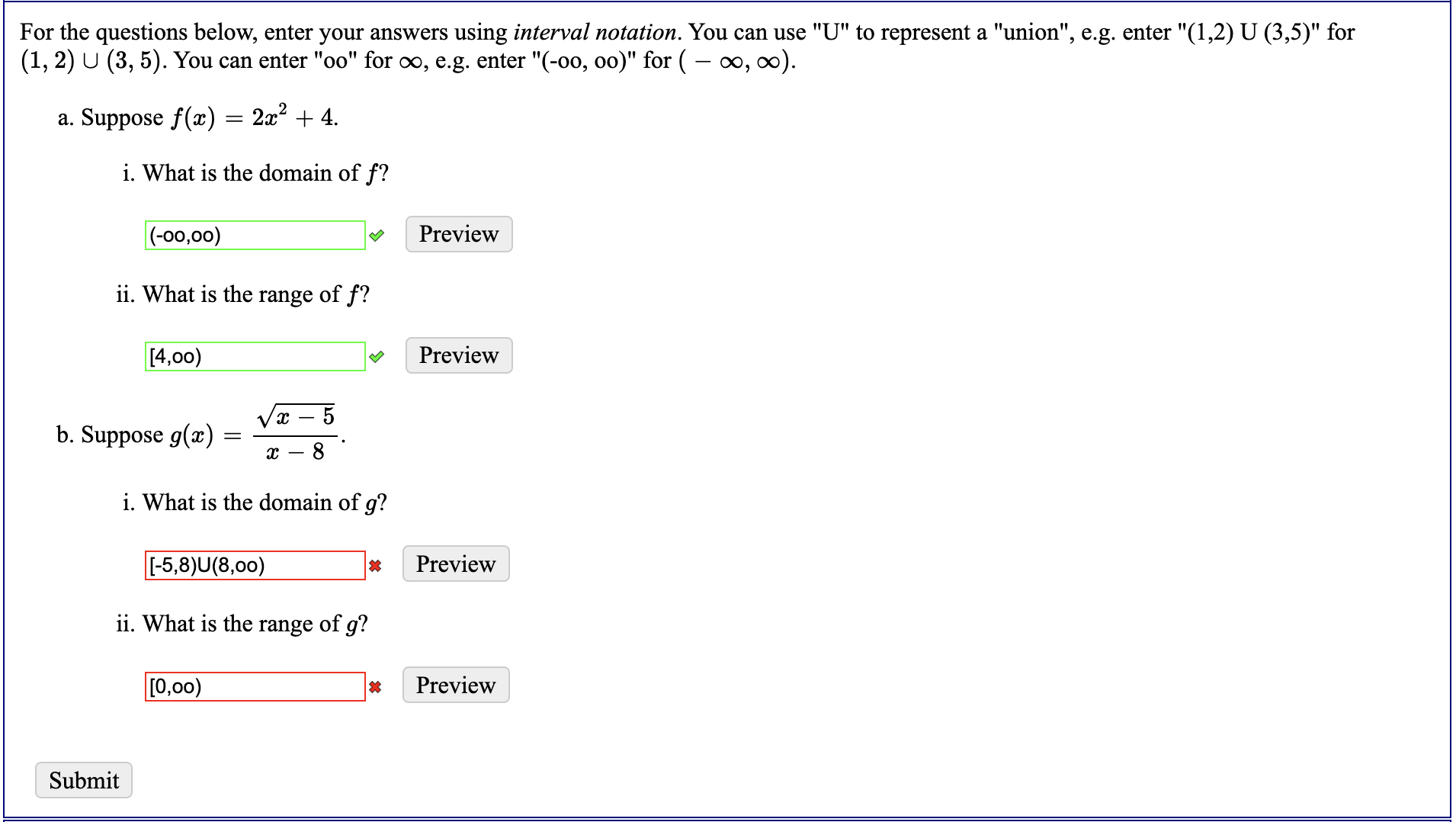 Solved For the questions below, enter your answers using | Chegg.com