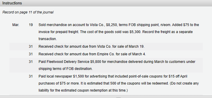 Solved The following selected transactions were completed by 