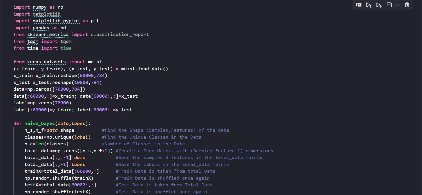 Problem 4 [Coding) Naive Bayes classification in | Chegg.com