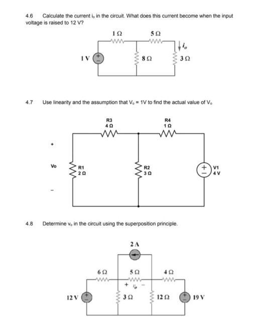 Solved 4.6 Calculate the current io in the circuit. What | Chegg.com
