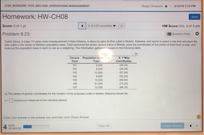 Operations management homework assistance problems