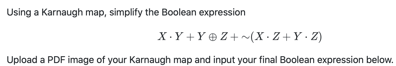 Solved Using A Karnaugh Map, Simplify The Boolean Expression | Chegg.com