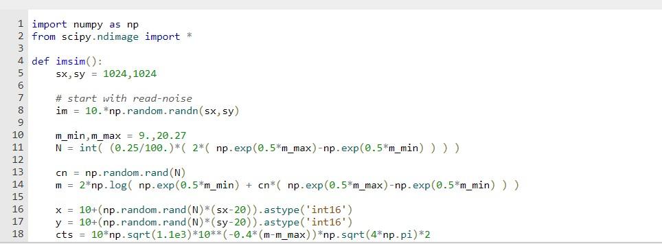 Solved 15.9 LAB*: Finding Stars in an Astronomical Image In | Chegg.com
