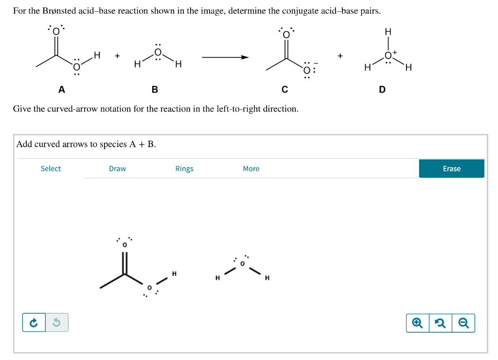 Solved For the Brønsted acidbase reaction shown in the