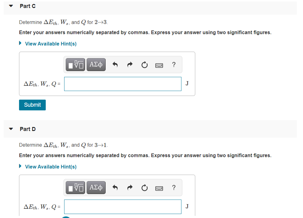 Solved The heat engine shown in the figure uses 2.2 mol of a | Chegg.com