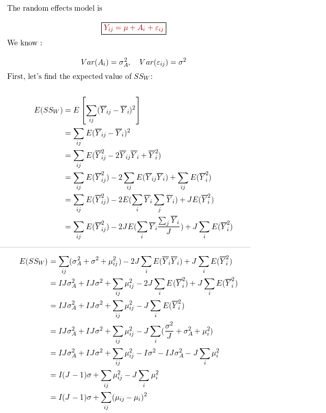 Statistics Analysis Of Variance Question Derivi Chegg Com