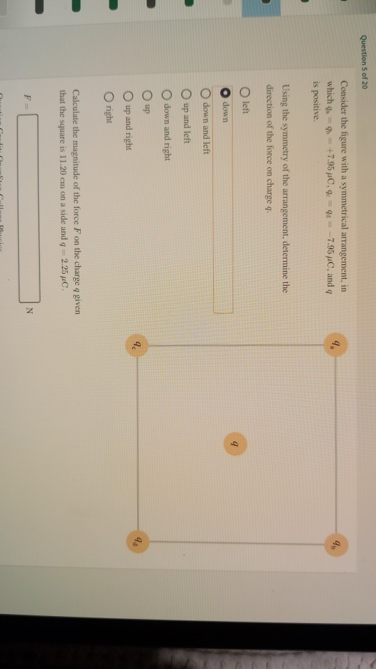 Solved Question 5 of 20 Consider the figure with a | Chegg.com