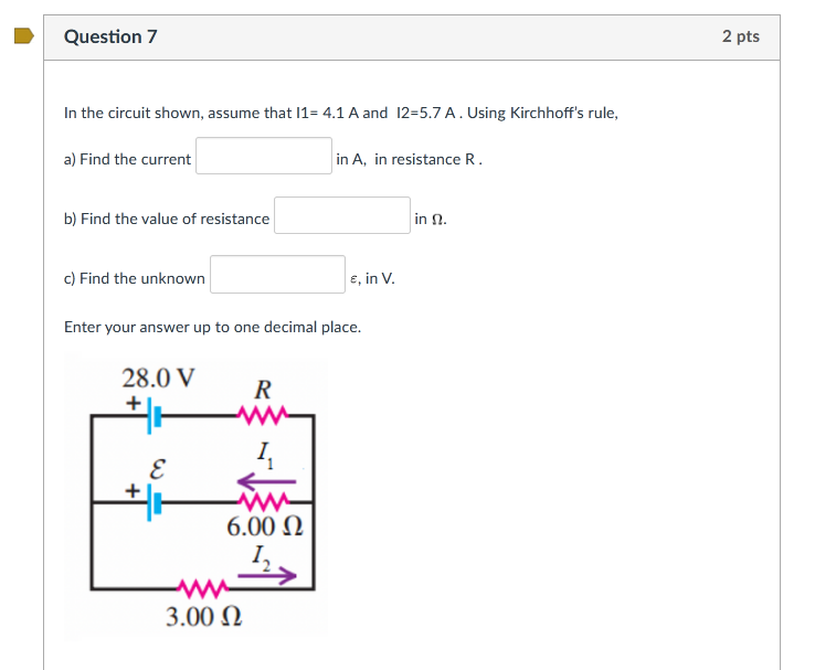 Solved Question 7 2 pts In the circuit shown, assume that | Chegg.com