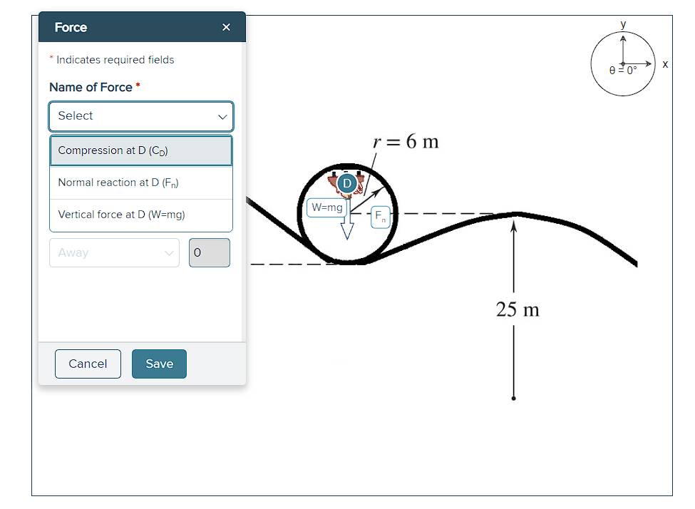 Solved Force × * Indicates required fields Name of Force | Chegg.com