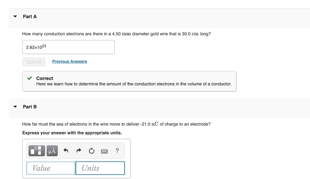 Solved Part A How many conduction electrons are there in a | Chegg.com
