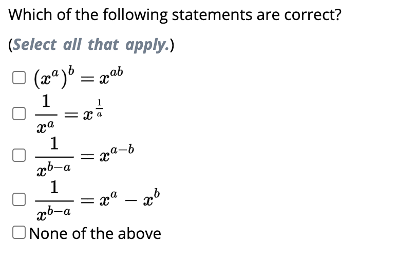 Solved Which of the following statements are correct? | Chegg.com
