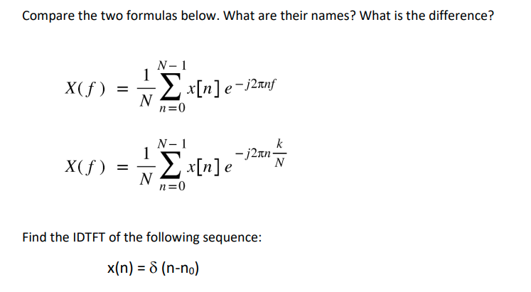 Solved Compare the two formulas below. What are their names? | Chegg.com