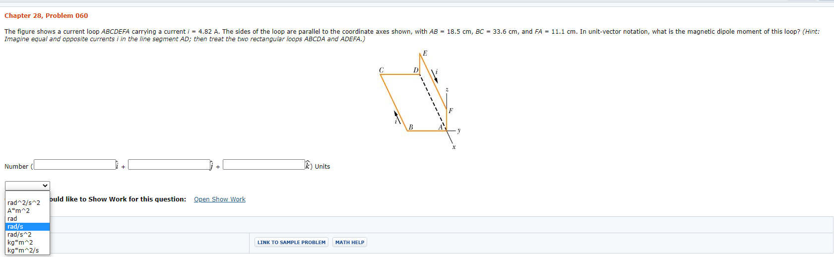 Solved Chapter 28, Problem 060 The figure shows a current | Chegg.com