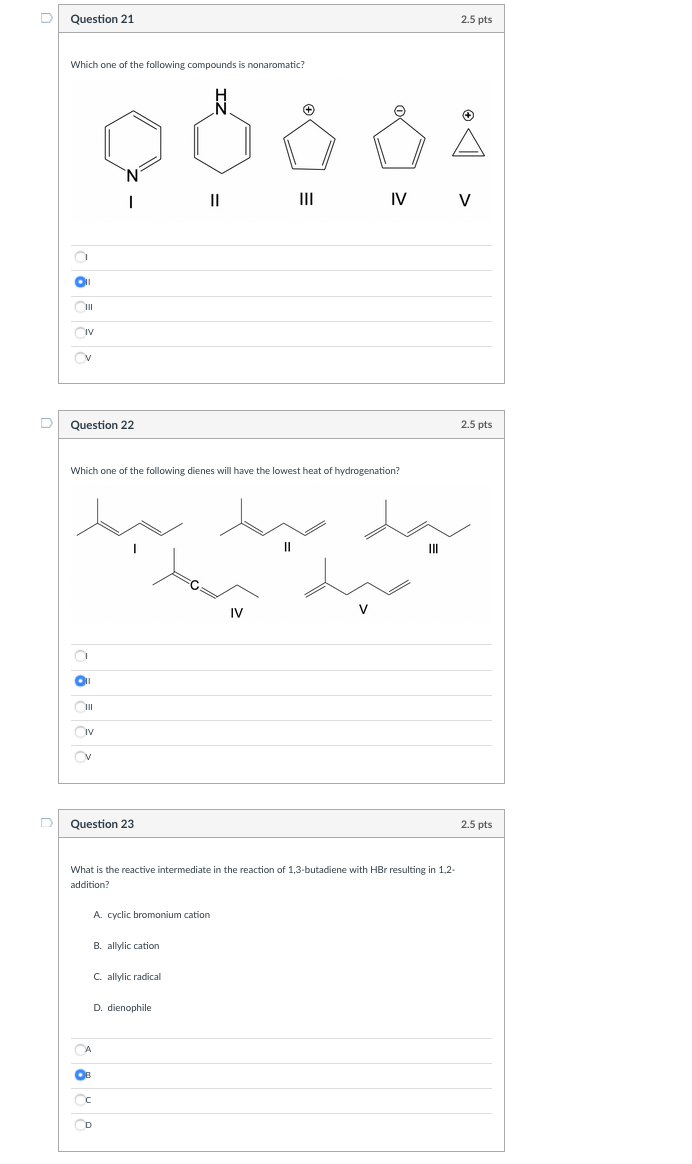 Solved Question 18 2.5 pts Which one of the following | Chegg.com