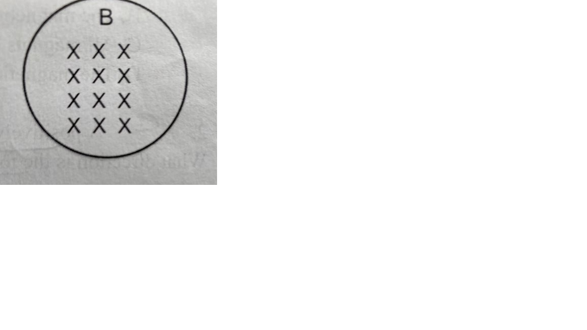 Solved 1. The conducting loop below has a magnetic field B | Chegg.com