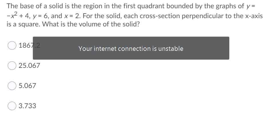 Solved The Base Of A Solid Is The Region In The First | Chegg.com