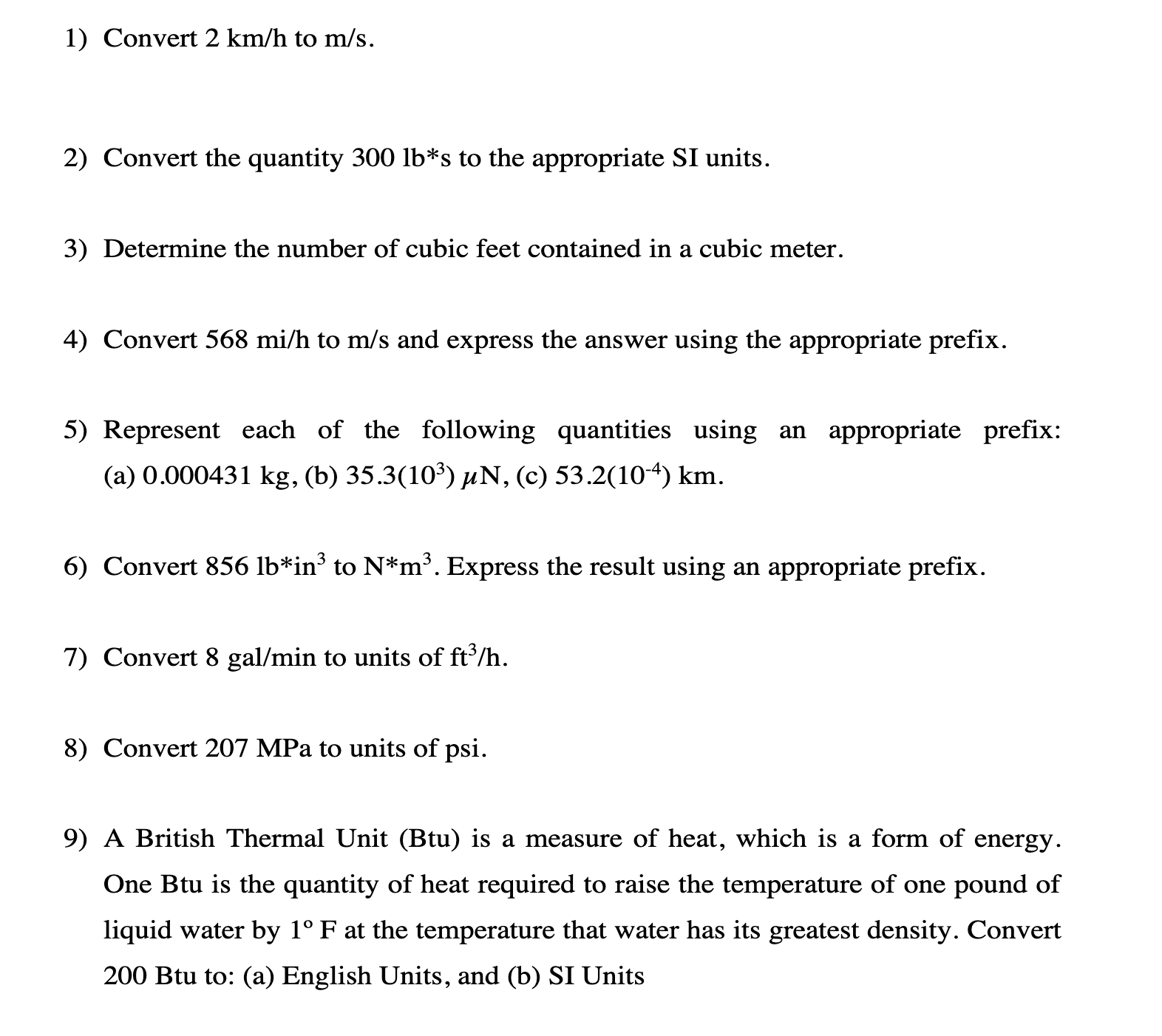 Solved 1 Convert 2 Km H To M S 2 Convert The Quantity Chegg Com   PhpALcTnx