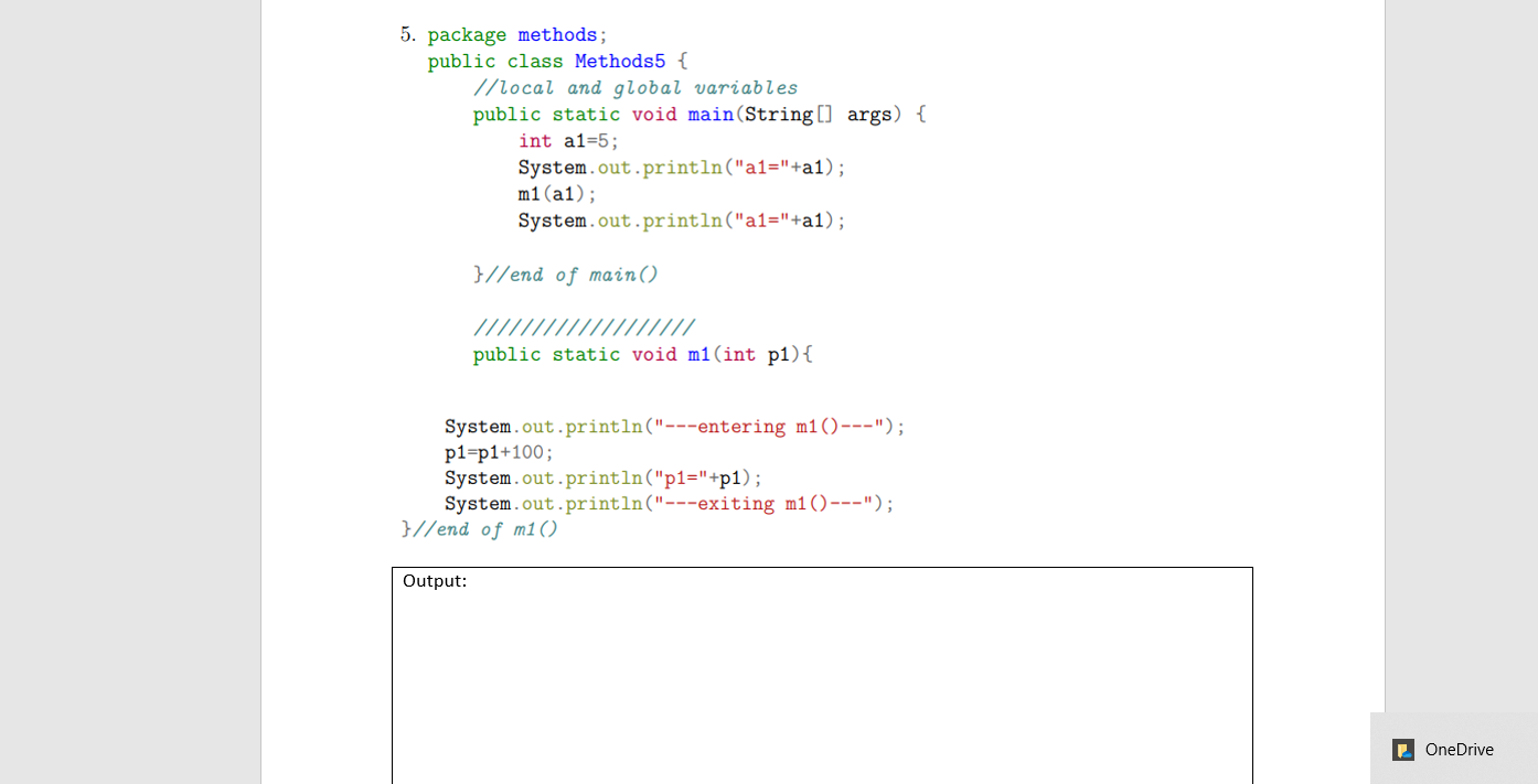 Solved By JAVA , find the output without running the program | Chegg.com