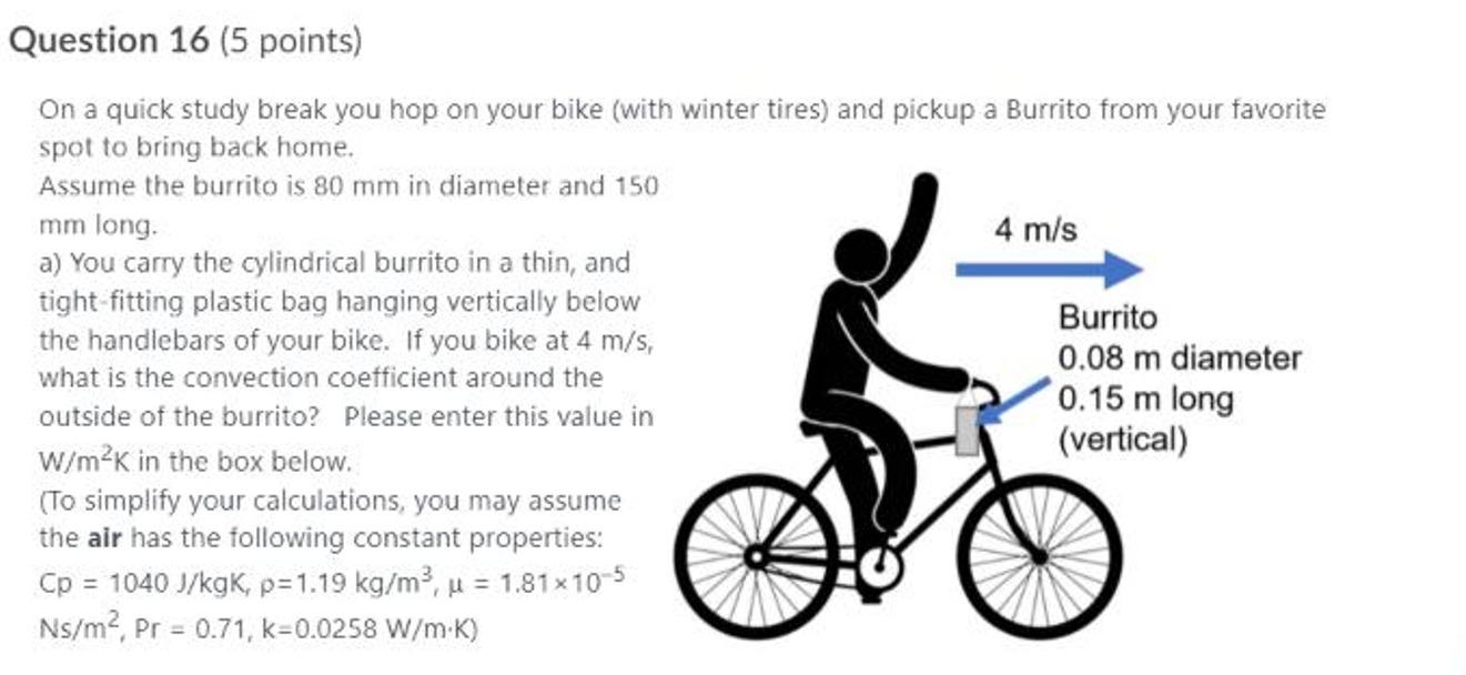 Solved On A Quick Study Break You Hop On Your Bike (with | Chegg.com